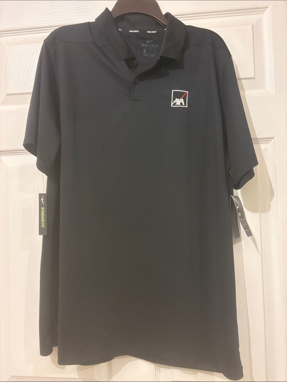 Nike Black Dri-FIT Polo with AXA Chest Logo
